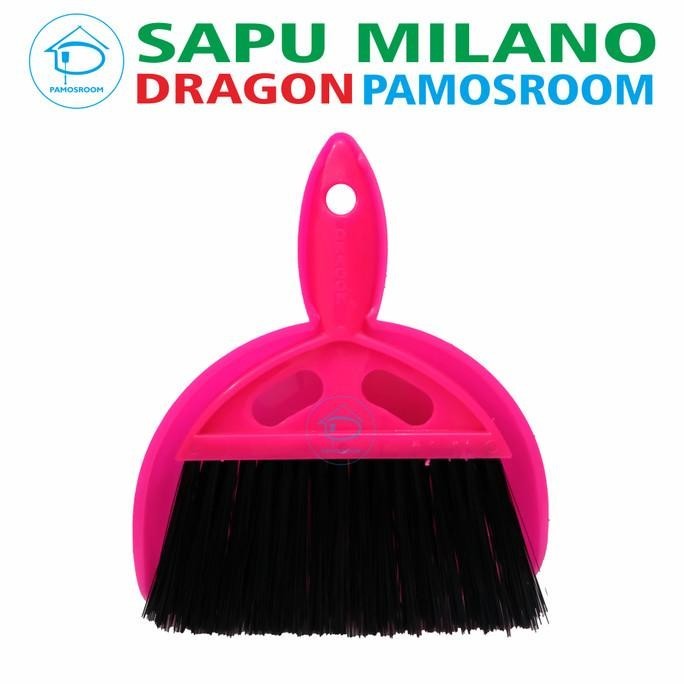 Pamosroom Sapu Milano Sapu Mini Mobil Set Pengki Sapu Meja Lantai