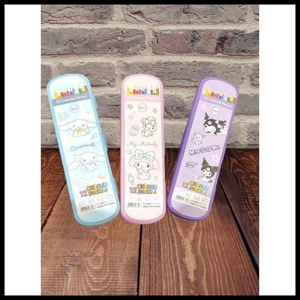 

BEST DEAL PENSIL WARNA 4IN1 MOTIF SANRIO COLOR PENCIL !!