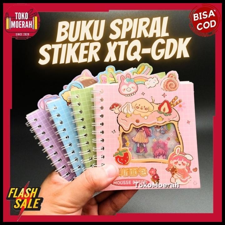 

HOT DEAL BUKU STIKER XTQ-GDK STICKER WASHI TAPE GLITTER MOMO SENMU ANTI AIR COD !
