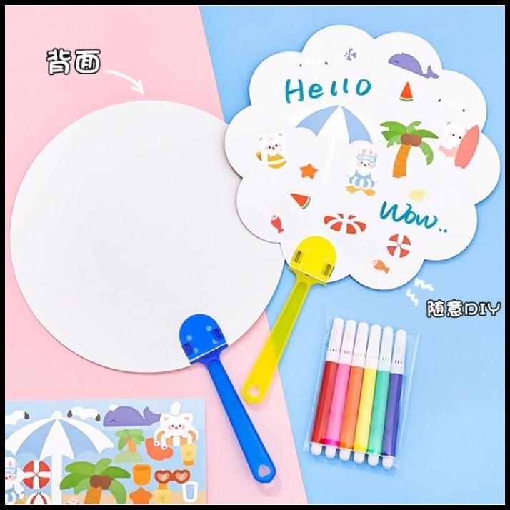 

BEST DEAL MAINAN EDUKASI MEWARNAI KIPAS KERTAS MOTIF LUCU