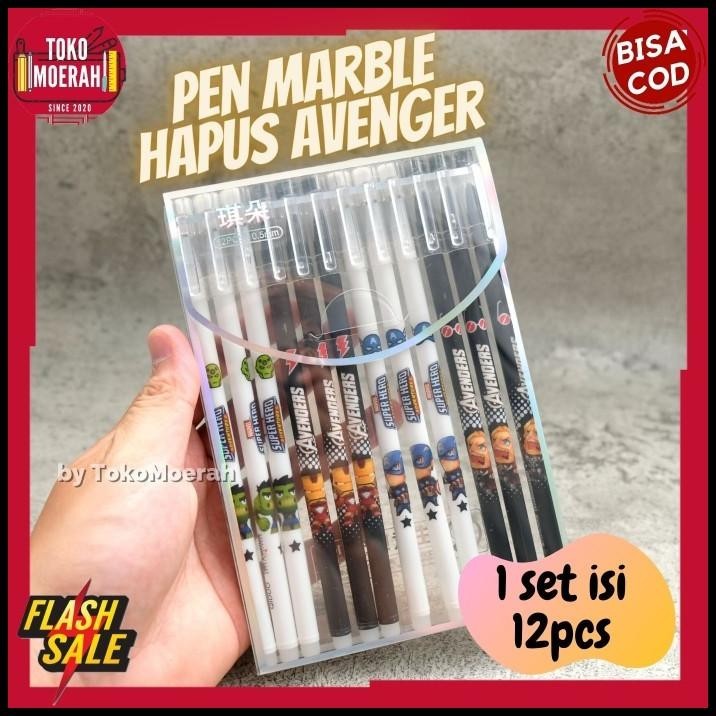 

TERBARU PEN MARBLE HAPUS AVENGER PULPEN HAPUS AVENGER SUPERHERO LUCU ODEMEI