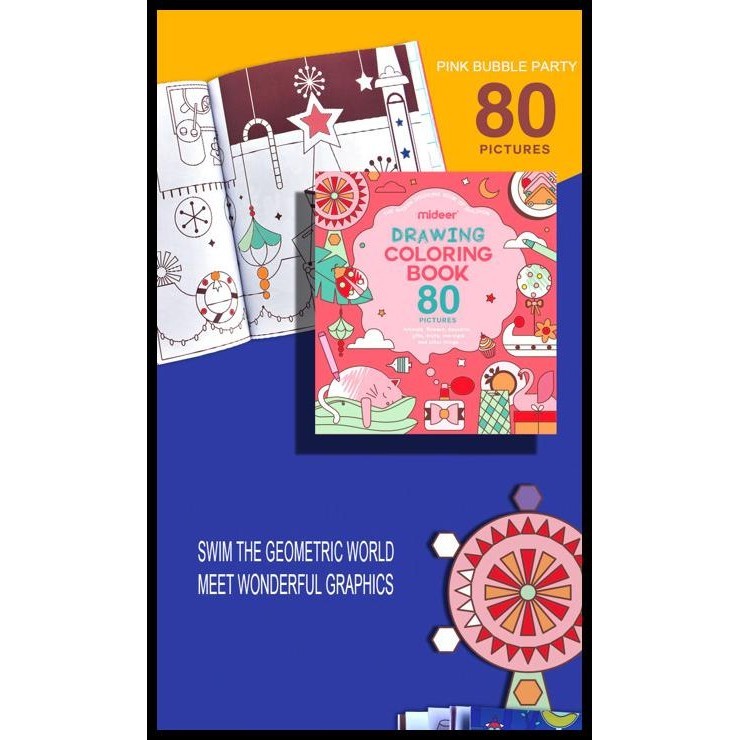 

GRATIS ONGKIR MIDEER DRAWING COLORING BOOK - GIRL - MIDEER ART BOOK !!!!