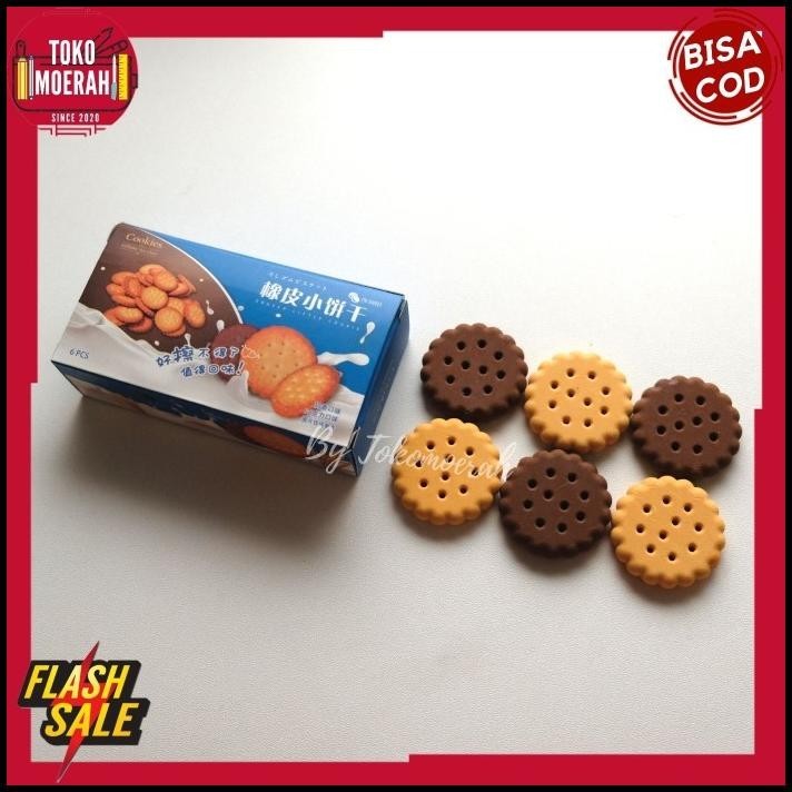 

DISKON PENGHAPUS BISKUIT 1 SET 6PCS PENGHAPUS PENSIL LUCU UNIK MURAH COD !!!!!