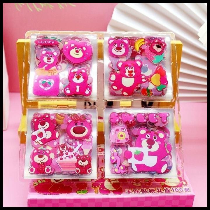 

DISKON STIKER LOTSO ISI 100 LEMBAR STIKER BERUANG PINK LUCU TERMURAH