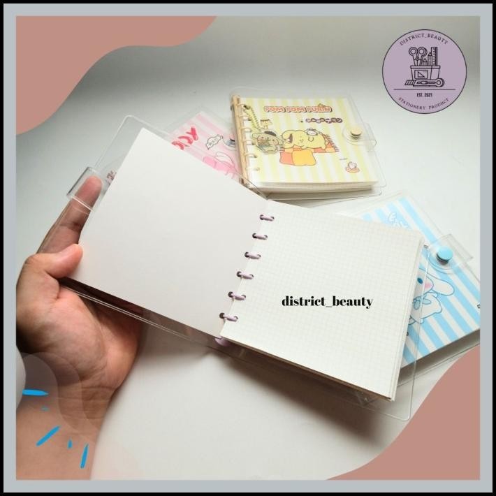 

GRATIS ONGKIR BUKU BINDER SANRIO UKURAN 10CM X 10 CM RING BINDER KUROMI CINAMOROL !!!