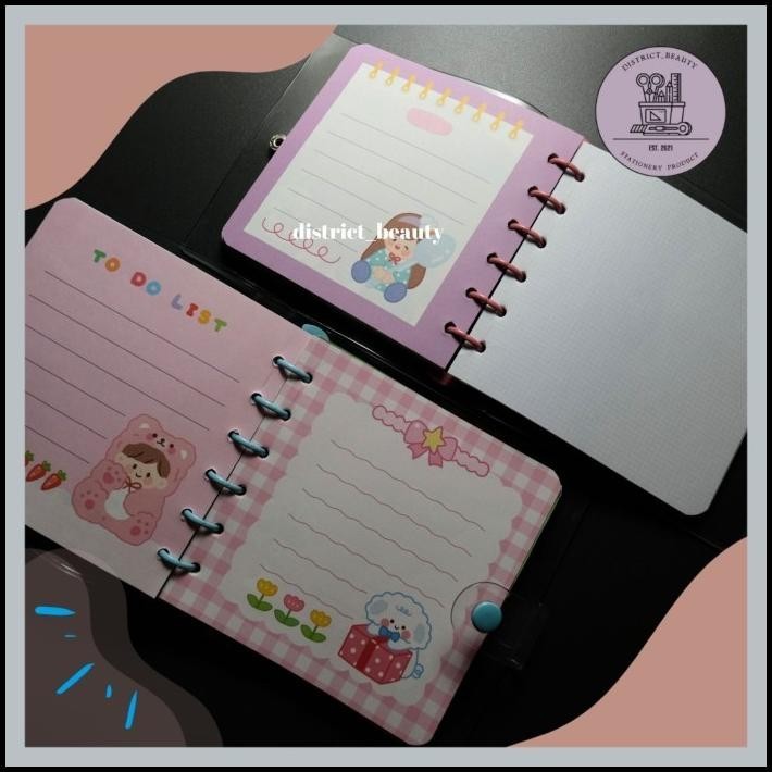 

HOT DEAL BUKU BINDER MOMO CUTE GIRL HALAMAN BERMOTIF NOTEBOOK BINDER MASU