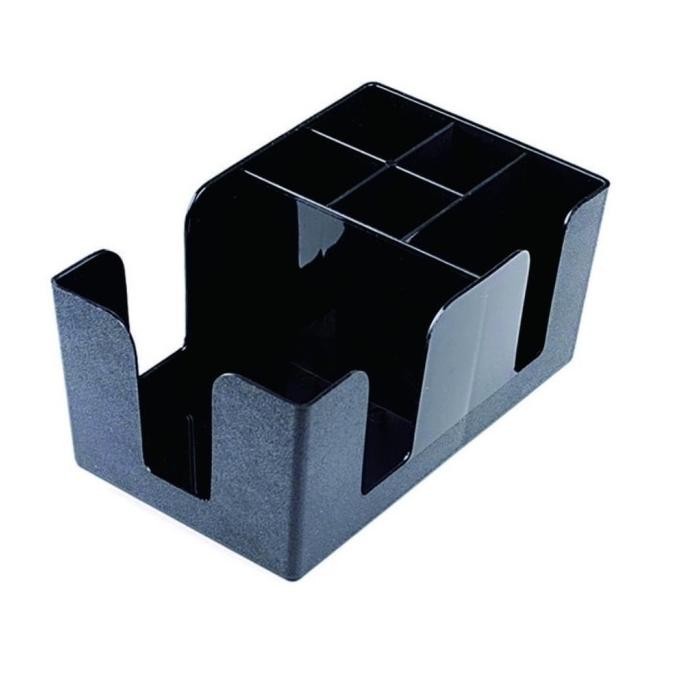 

Bar Caddy Tempat Tisue Dan Sedotan Restoran 6 Slot Rak Organizer Kualitas Premium