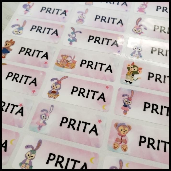 

HOT DEAL STELLA LOU MEDIUM LABEL NAMA WATERPROOF STIKER CETAK NAMA NAME STICKER !