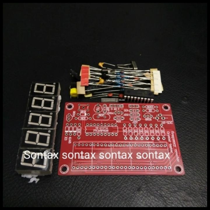 TERMURAH KIT DIY FREQUENCY COUNTER 5 DIGIT CRYSTAL XTAL KRISTAR RADIO 