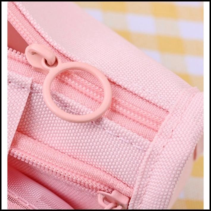 

TERBARU KOREA STYLE BIG PENCIL BOX ORGANIZER BAG KOTAK PENSIL MUAT BANYAK PENS !!!