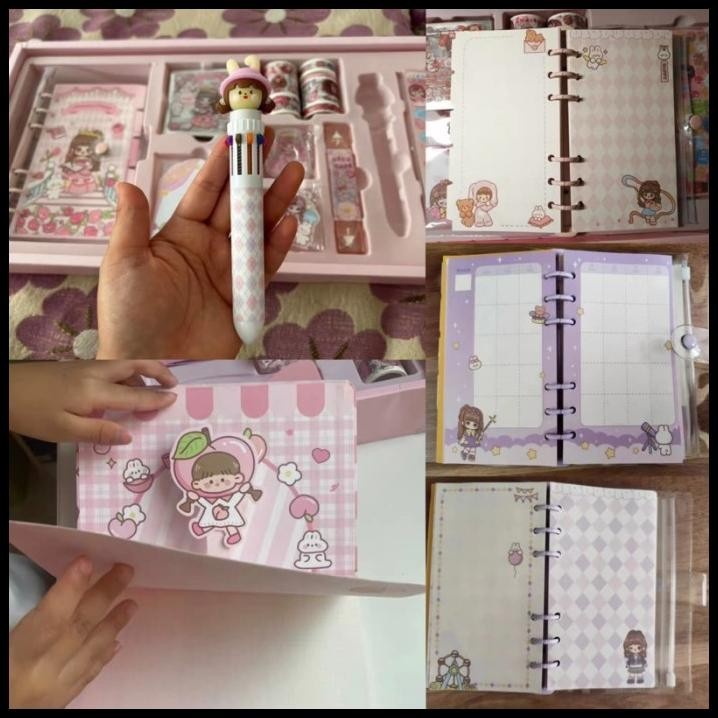 

TERBARU BUKU DIARY KOREA LUCU DIARY CUTE DIARY SET JURNAL BOOK DIY STICKER !!!!!!!