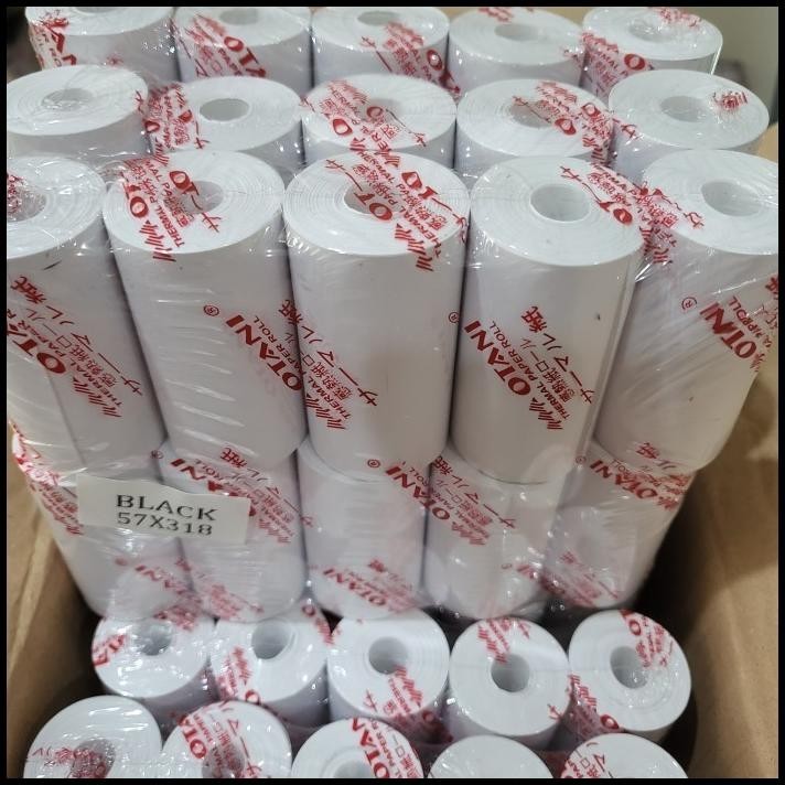 

GRATIS ONGKIR KERTAS THERMAL OTANI 57X31MM CORELESS HARGA PER DUS ISI 100 ROLL