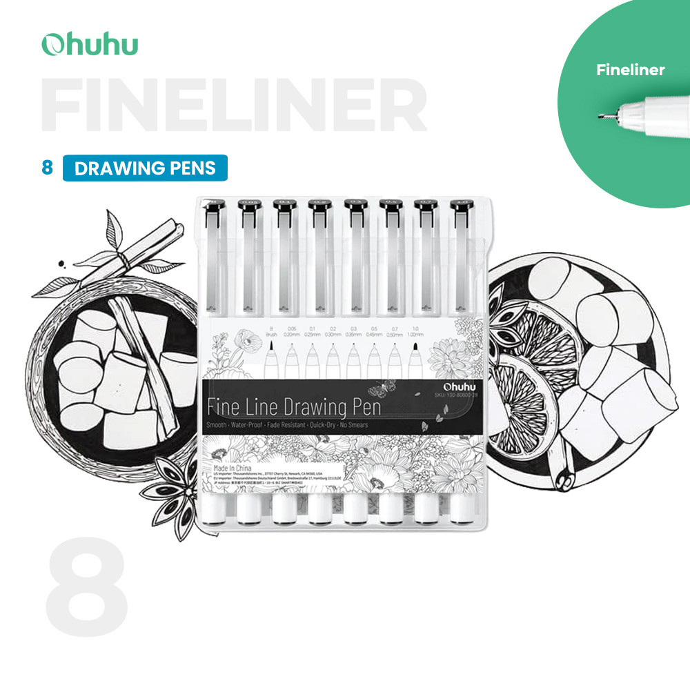 

OHUHU Fineliner Drawing Pens