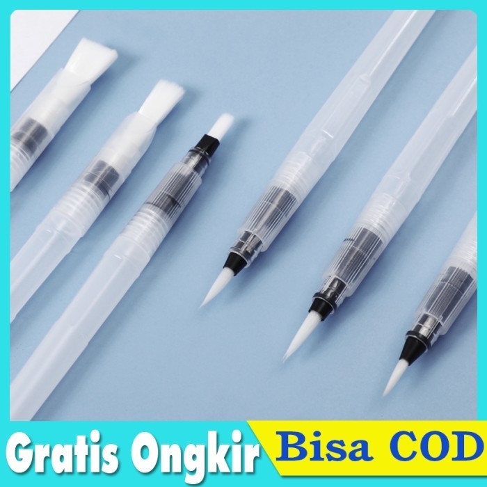 

populer] Kuas Pena Cat Air Water Brush Pen Kuas Mewarnai Lukis Set