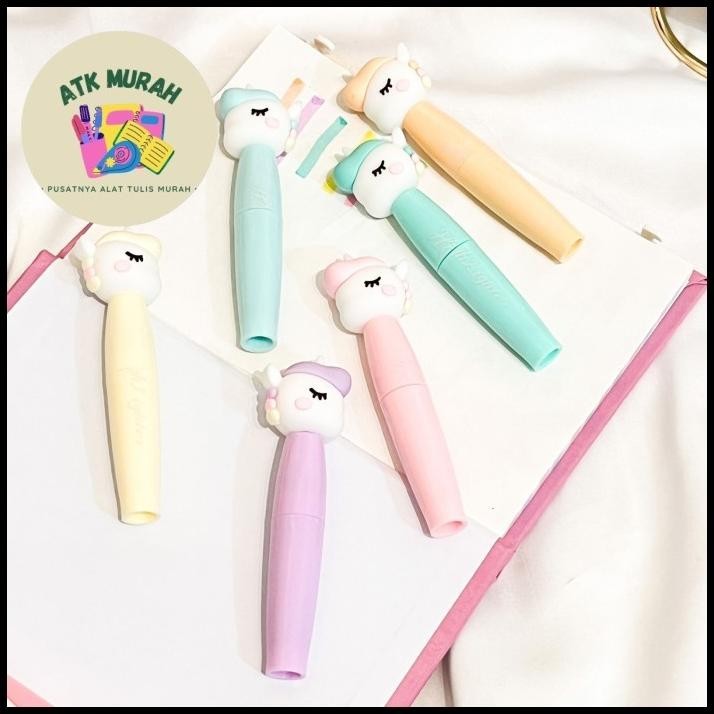 

TERBARU HIGHLIGHTER SET ISI 6 PCS KEPALA UNICORN KUDA PONI LUCU PENANDA TULISA