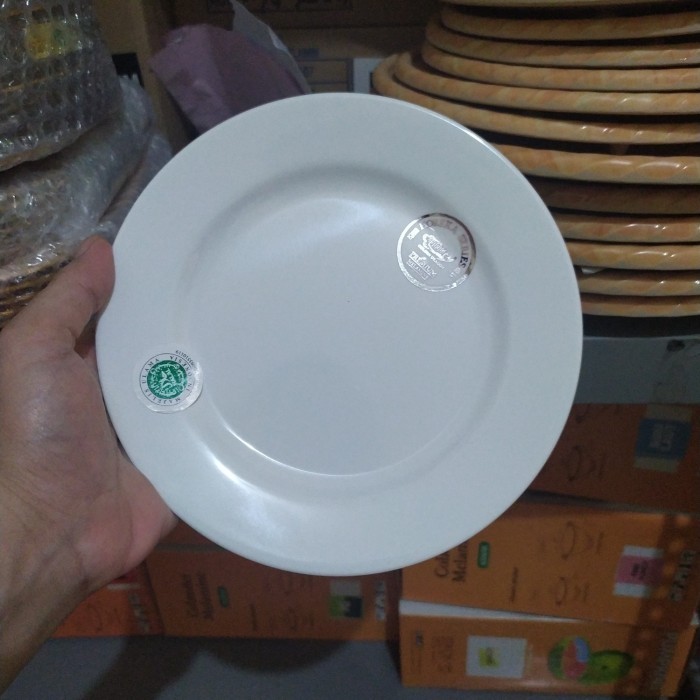 1 Lusin Piring Kue Ceper Melamin Mewah Ukuran 7 Inch