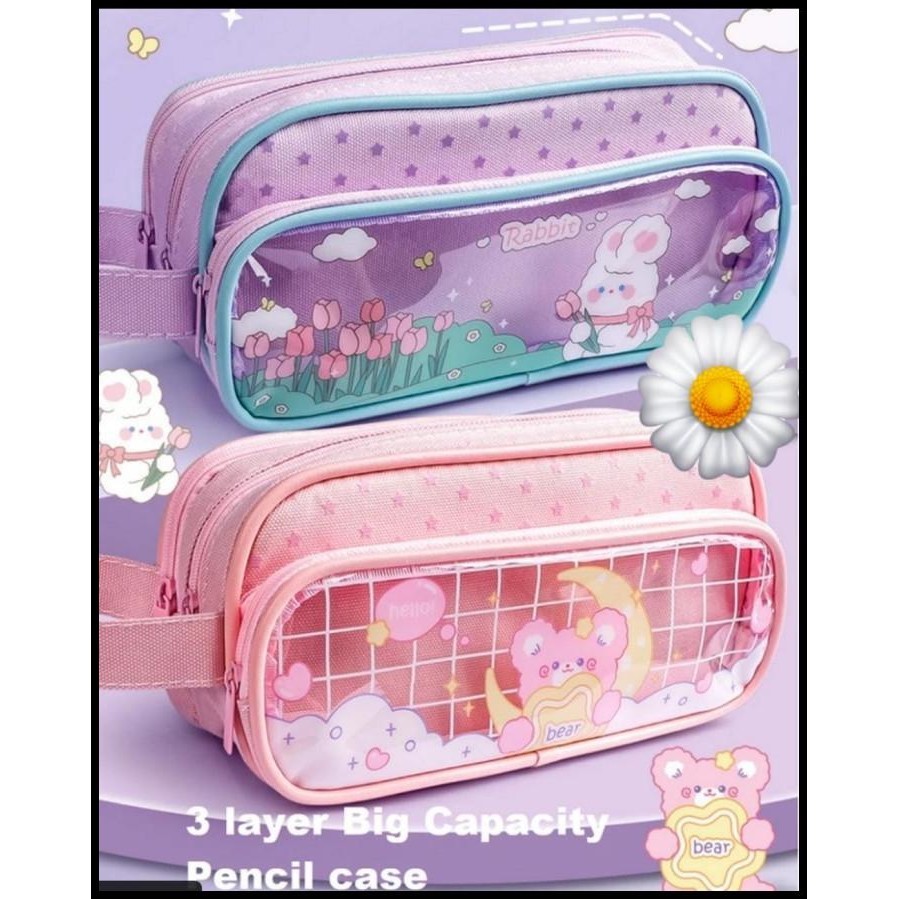 

DISKON KOTAK PENSIL TEMPAT PENSIL PENCIL CASE 3 LAYER KAPASITAS BESAR 3 LAPIS !