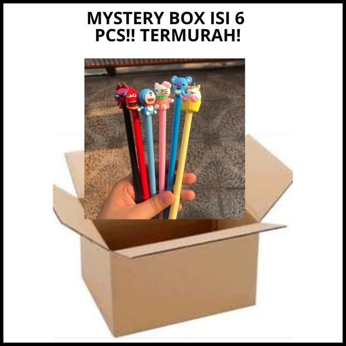 

TERMURAH MYSTERY PEN BOX 6 PCS TERMURAH PULPEN RANDOM BOLPEN COD PENA BALLPOINT !!!!