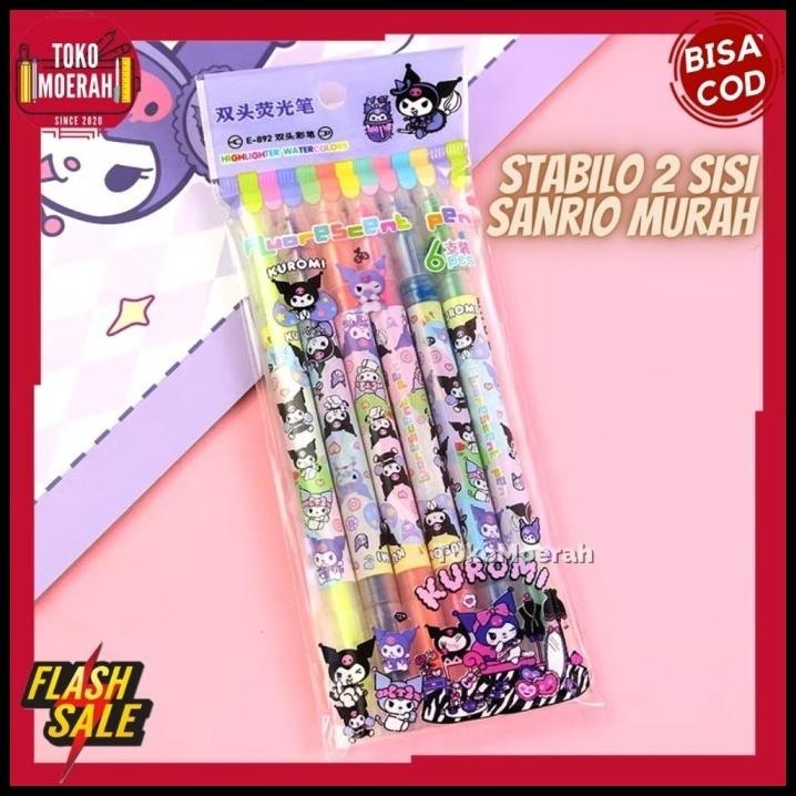 

DISKON HIGHLIGHTER 2 SISI SANRIO MURAH STABILO DUA SISI SANRIO LUCU UNIK MURAH COD !!!!!