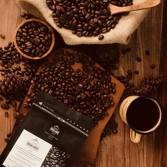 

Kopi Biji Papua Arabica Dark Roasted Coffee Beans 1000 Gr