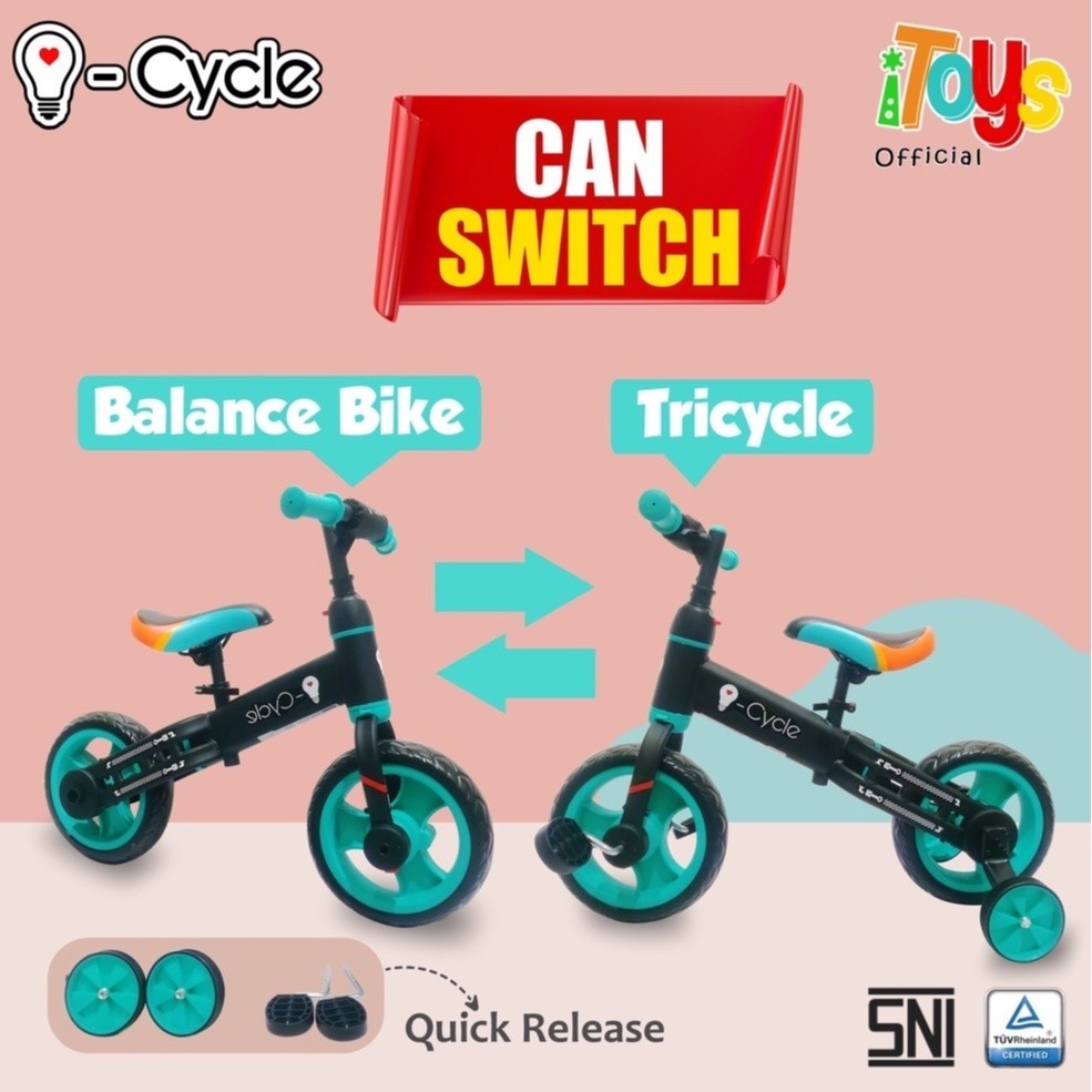 Balance Bike 2 IN 1 i-Cycle (BRONCO) PH-1901