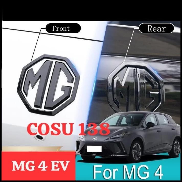 COVER EMBLEM KAP MESIN MOBIL DEPAN BELAKANG LOGO MG MG4 EV