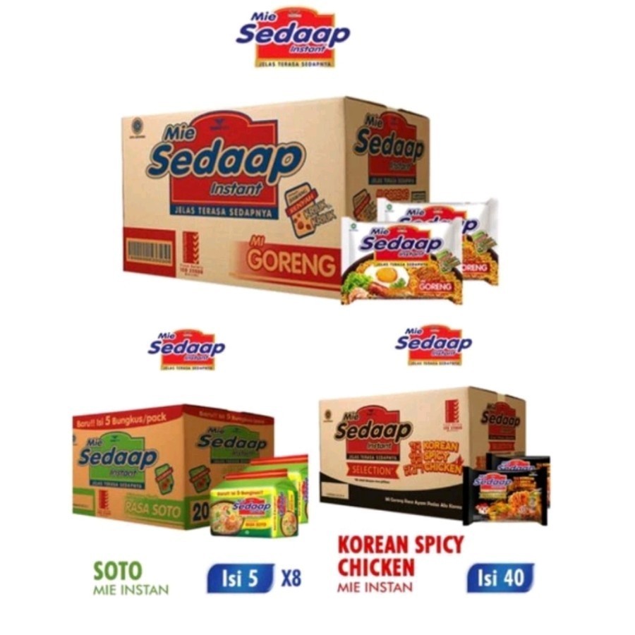 

Sedap mie instan goreng soto korean spicy laksa dll 1dus - grengkoreaspicy