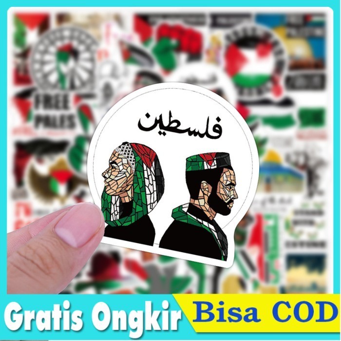 

,,,,,,,] Sticker Pack Dukungan Palestine Save Free Stand With Palestine 60 Pcs