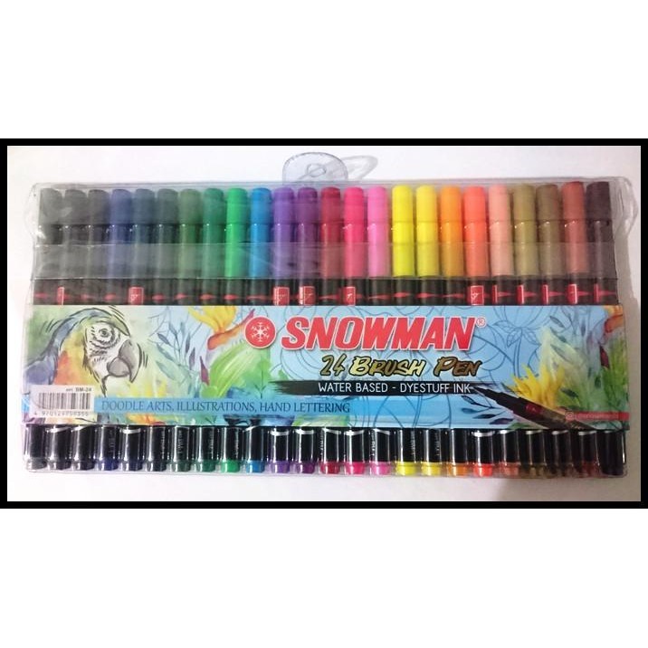 

BRUSH PEN / BRUSHPEN 24 WARNA COLOUR SNOWMAN BM-24