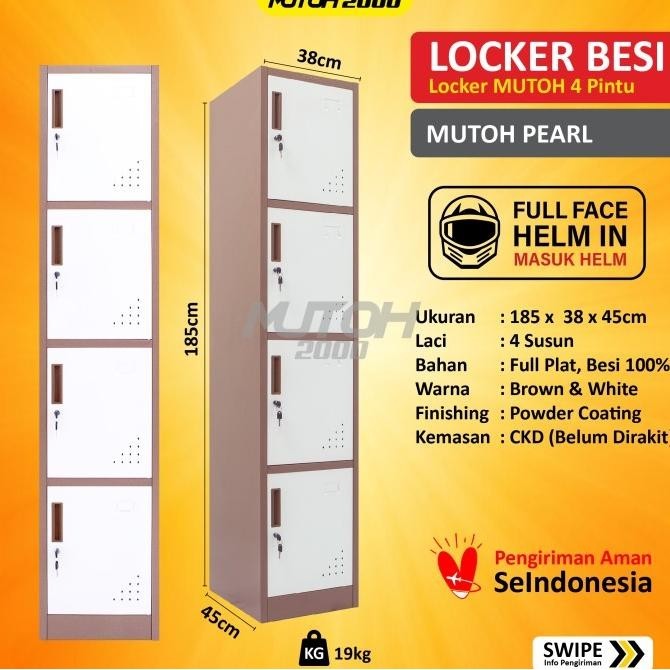 

Loker Locker Besi 4 Pintu Single Full Plat Ls04P Kualitas Premium