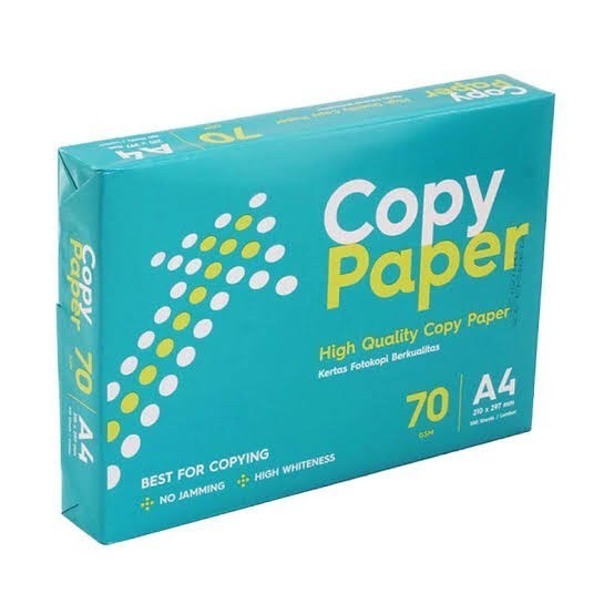 

[Grab/Gojek] Kertas Fotocopy Print Hvs A4 Copy Paper 70 G Box Dus