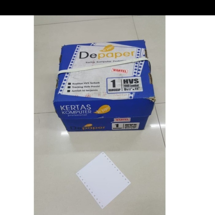 

1 Ply Wartel Kertas Continuous Form Depaper 9 1/2 X 11