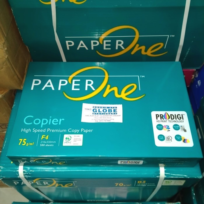 

Hvs Paper One F4 75 G/Gsm (Kertas Hvs Folio) Per Rim / Ream