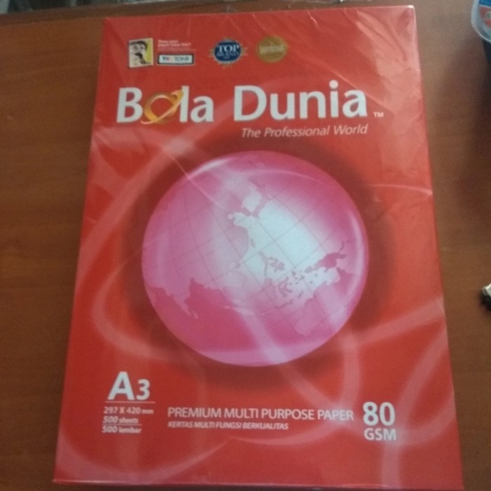 

Kertas A3 80 Gram Bola Dunia