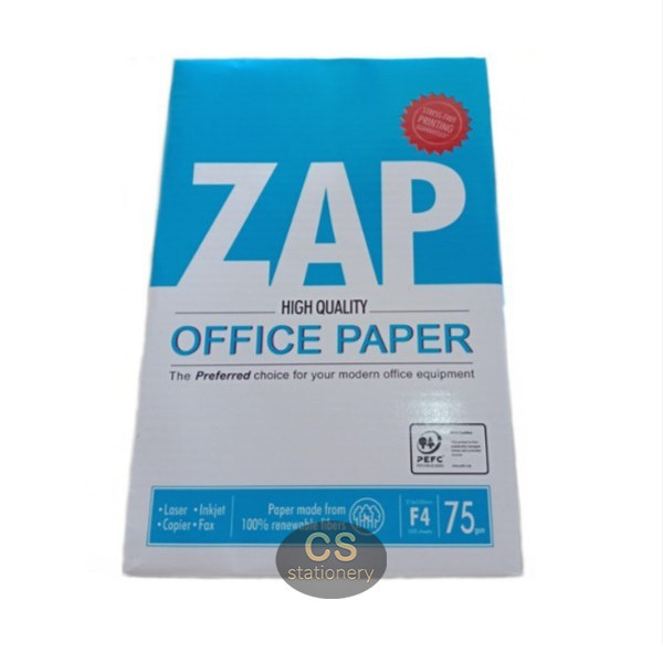 

Kertas Hvs F4 75Gr Zap Per Dus / Khusus Gosend