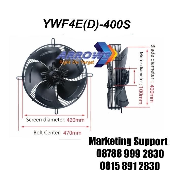 Axial Fan 16 Inch Fan Condensor 16 Inch 380V Fan Chiller 16 Inch 380V Kualitas Premium