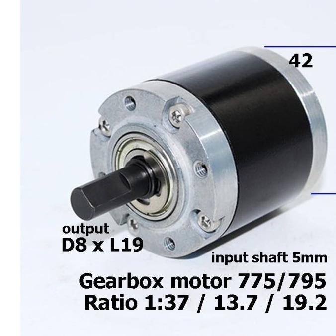 775 Dc Motor Mini Spindle 12/24V Kualitas Premium