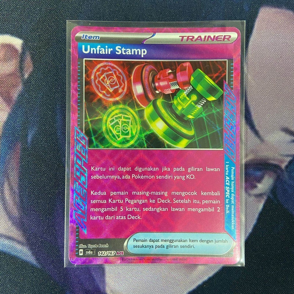 pokemon (ID) unfair stamp - SV6s 142/167 - ACE