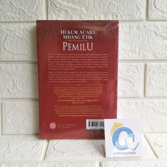 

Buku Original! Hukum Acara Sidang Etik Penyelenggara Pemilu - Saleh