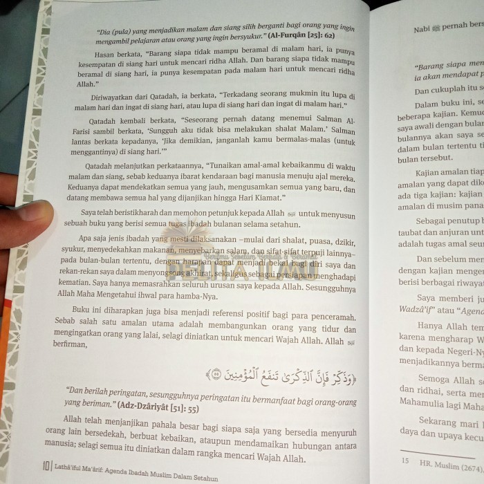 

Buku Latha'Iful Ma'Arif Agenda Ibadah Muslim Dalam Setahun