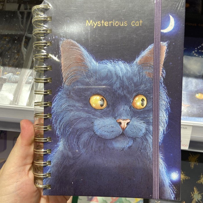 

Mysterious Cat Notebook Buku Planner Diary