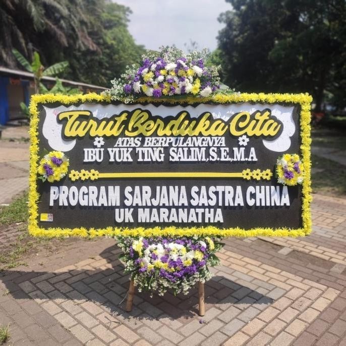 karangan bunga papan bandung , bunga papan duka cita JS