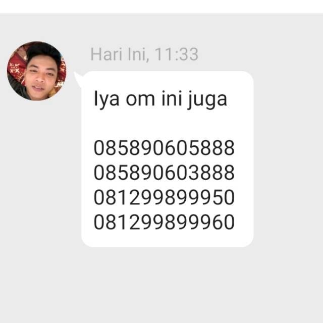 Nomor Cantik 9999 888