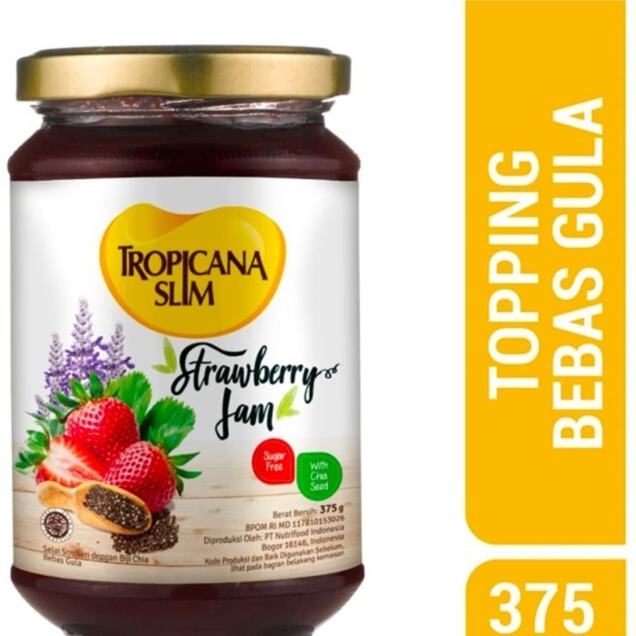 

Tropicana Slim Tropicanaslim Selai Strawberry Jam Slai Strawbery 375 G