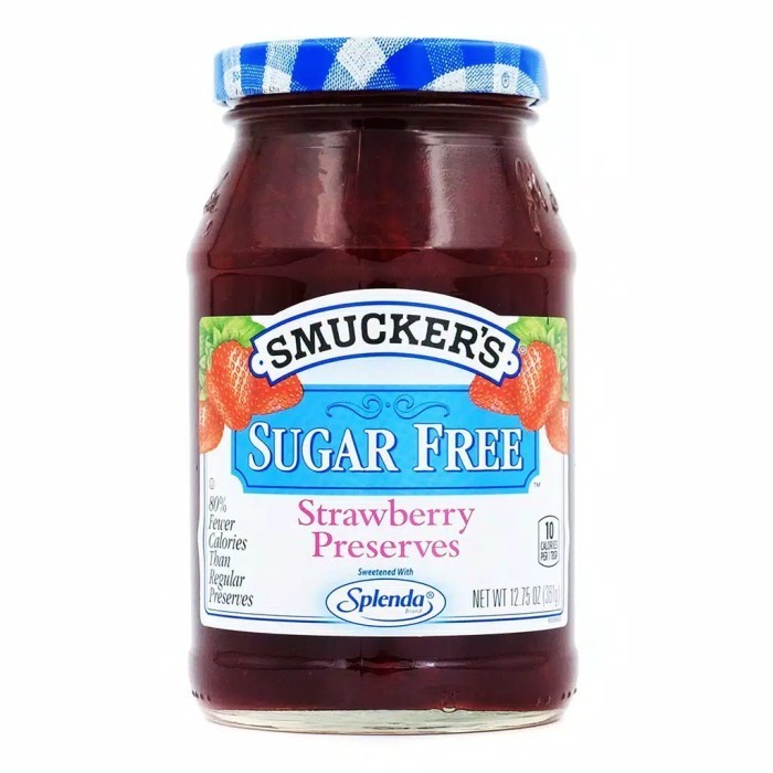 

Smucker'S Sugar Free Strawberry Preserves Jam Spread Selai Bebas Gula