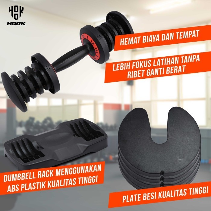 Barbel Alat Fitnes Home Gym Dumble Alat Gym Dumbbell Barble Set 12Kg