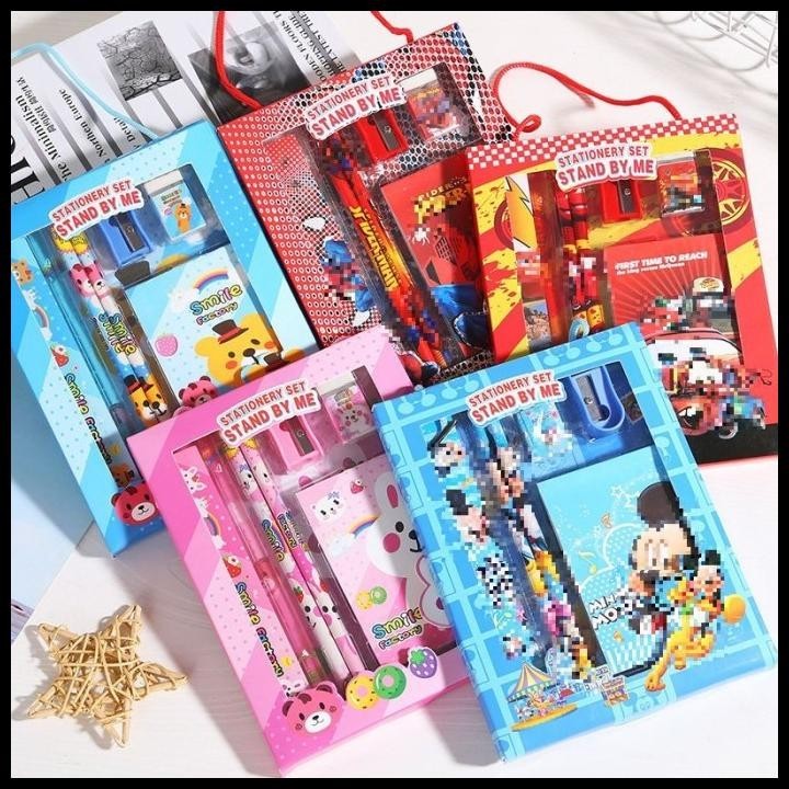 

BEST DEAL GGT ALAT TULIS SET 6 IN 1 STATIONERY PAKET PERLENGKAPAN ALAT TULIS !