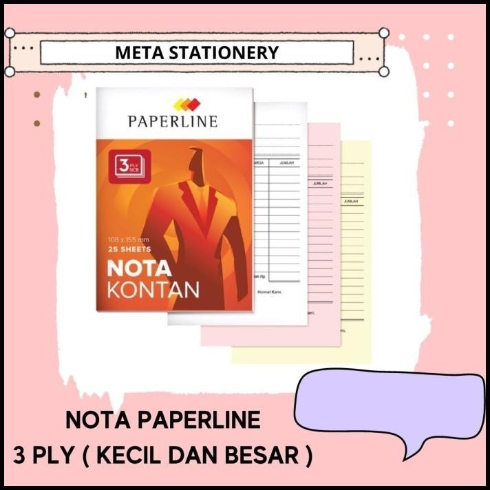

BEST DEAL NOTA KONTAN PAPERLINE 3 PLY !!!!!!!