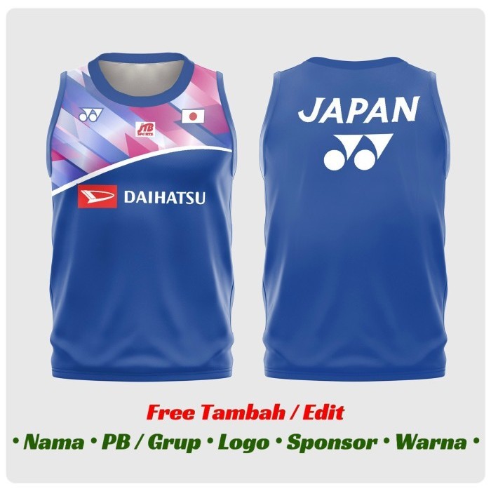 Jersey Badminton Custom Dryfit Premium Jtb Japan Double Yonex