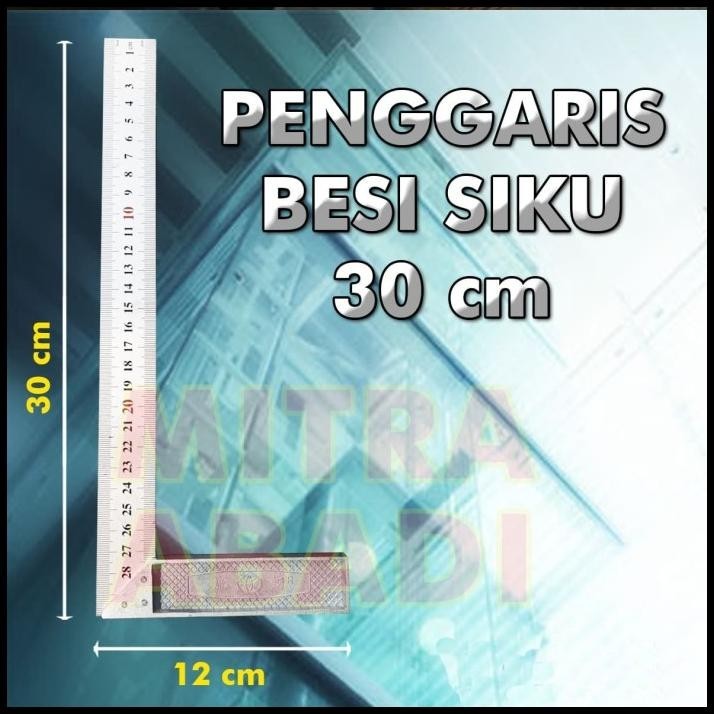 

TERBARU PENGGARIS BESI SIKU METER 12" ( 12 INCH ) / PENGGARIS BESI SUDUT 30 CM !!!!!!!